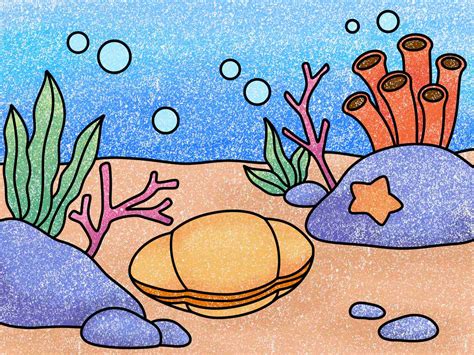 How to Draw an Underwater Scene .